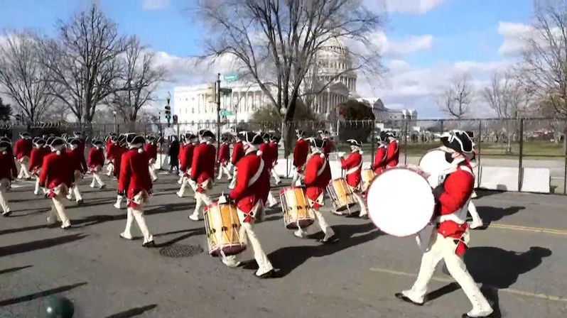 Ve Washingtonu cvičí na Bidenovu inauguraci